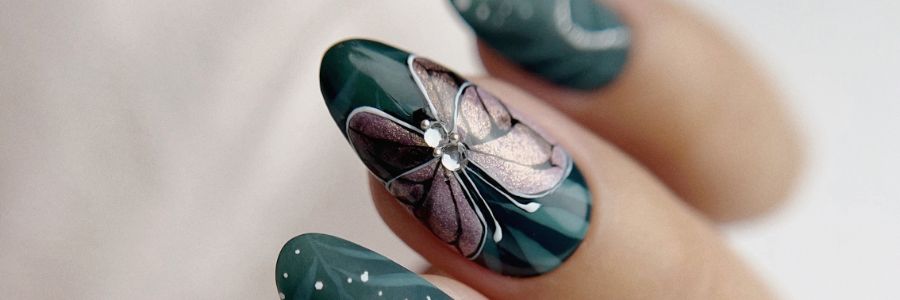 Butterfly Handpainted Nail Art